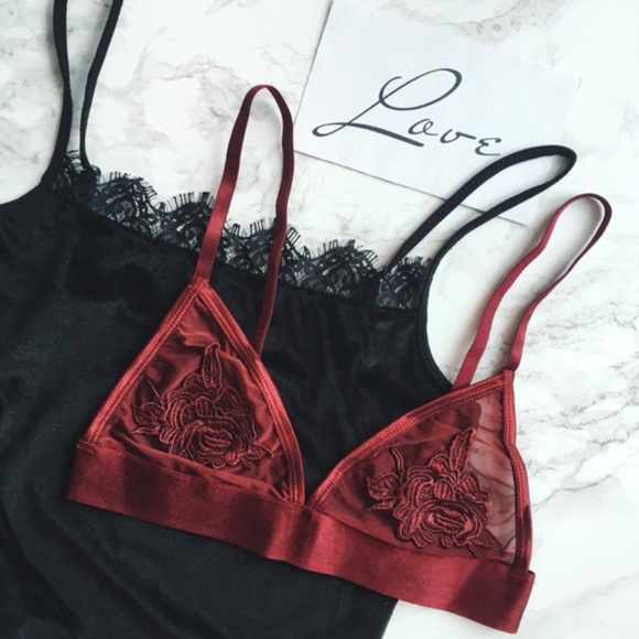 Sexy floral sheer bralette brand new lingerie - Picture 5 of 8